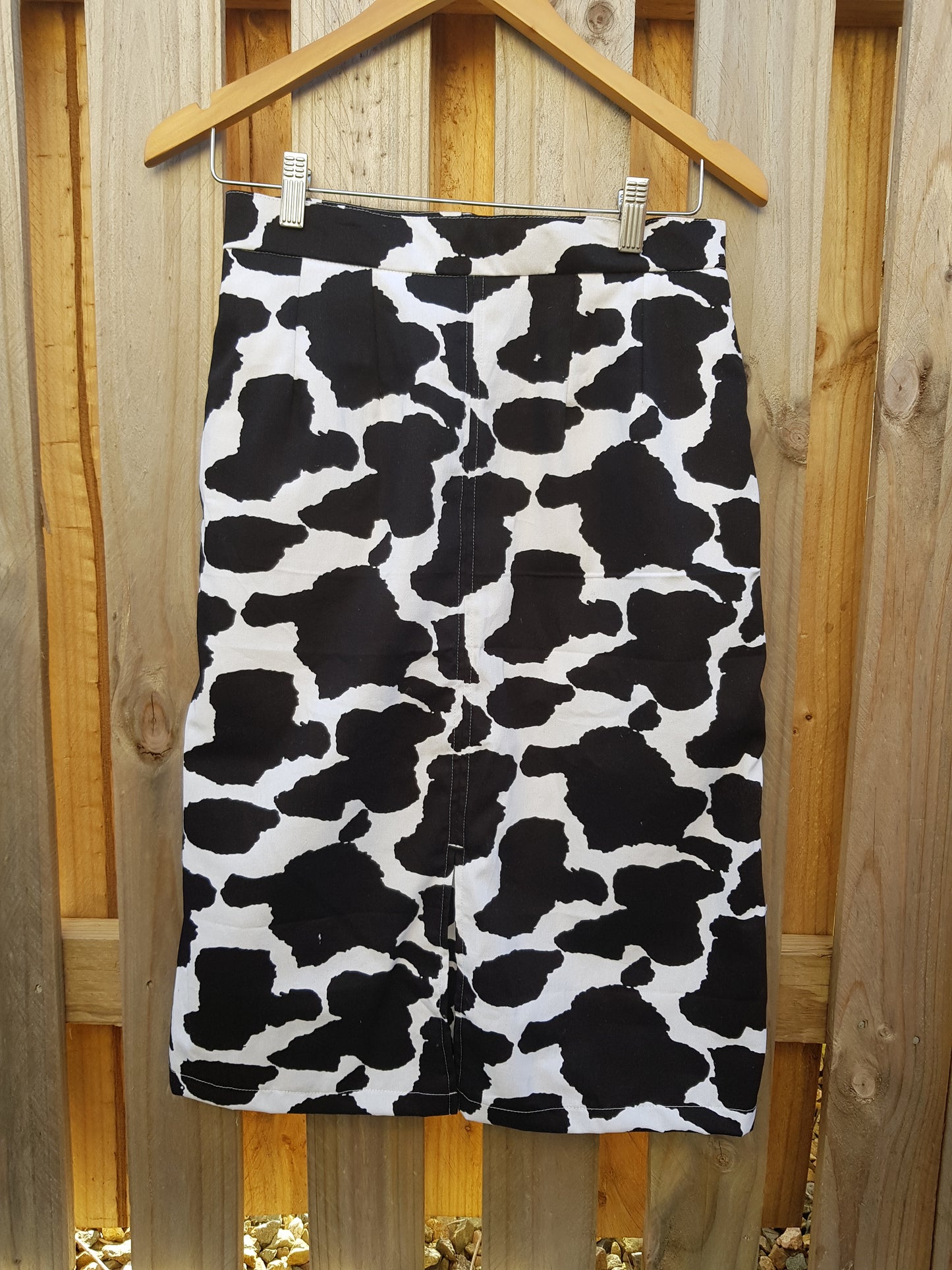 WESTERN TILL APPAREL - Ladies High Waisted Skirt - Cow Print