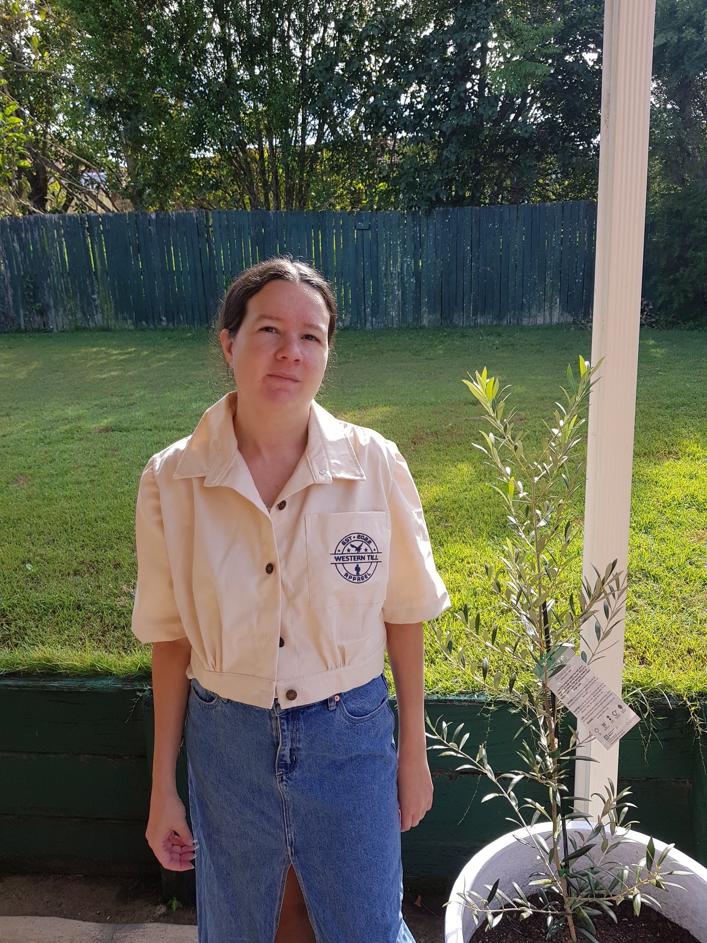 WESTERN TILL APPAREL - Ladies Cropped Work Shirt