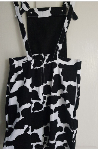 WESTERN TILL APPAREL - Ladies High Waisted Overall - Cowprint